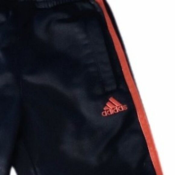 Adidas Navy Blue/Orange Athletic Pants sz 3T Boys - Picture 2 of 4
